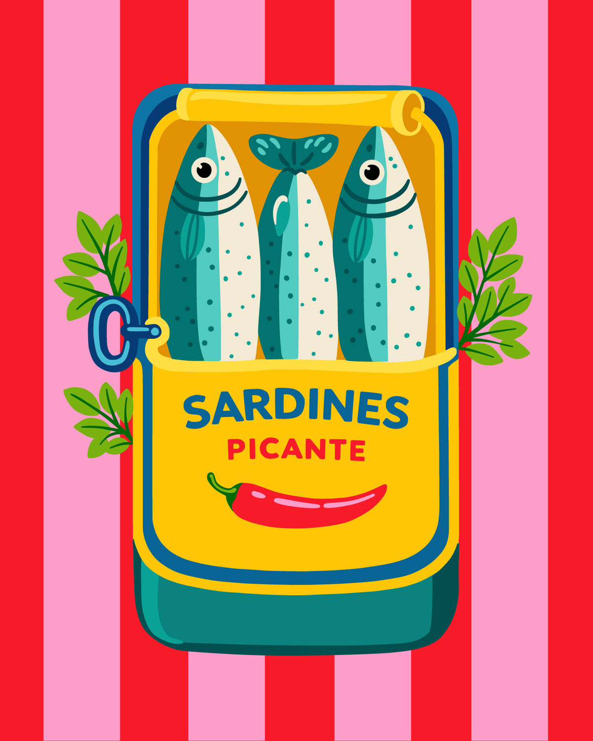 Sardines Picante Paint by Numbers Kit
